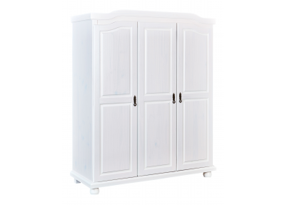 3-Deurs kledingkast 'Wood' whitewash Driedeurs kledingkast Wood whitewash