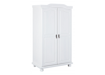 2-Deurs kledingkast 'Wood' whitewash 2 Deurs kledingkast Wood whitewash