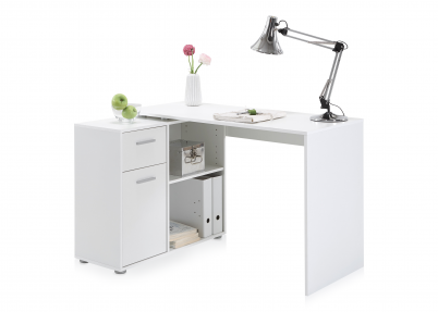 Tiener bureau 'Turn' wit Tienerbureau Turn wit