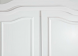 Fraai detail van dbovenkant van de deuren bij de 2-deurs kledingkast Serenity 