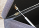 Detailfoto opbergbankje Farfalla grijs het scharnier